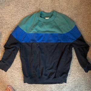 American eagle 3 color striped crew neck!